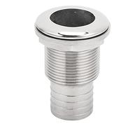 Connecteur de passage à travers la coque pour bateau marin, embout à barbule en acier inoxydable, raccord à barbule résistant à la corrosion pour systèmes de plomberie marins, avec (11/4")