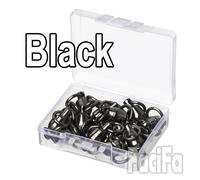 Connecteur De Pêche Pivotant À Roulement Robuste,10 Pièces,En Acier Inoxydable,Baril À Billes,Anneau Pivotant Solide,Accessoires De Matériel,Crochet - Type Black-Size3 19mm 35kg