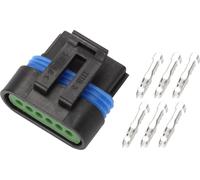 Connecteur De Pédale D'Accélérateur À 6 Broches Pour Excavatrice, Fiche De Connecteur De Terminal De Fil Femelle En Plastique Étanche Noire