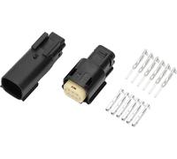 Connecteur De Phare Antibrouillard À 6 Broches, Fiche De Connecteur, Bornes Mâles Et Femelles De 1,5 Mm Pour Ford Mondeo En Plastique Cuivre Noir, 1 Ensemble