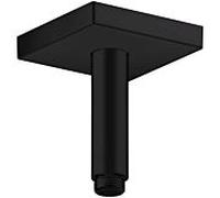 connecteur de plafond hansgrohe 26437670 100 mm, noir mat, angulaire