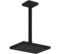 connecteur de plafond hansgrohe 26438670 300 mm, noir mat, carré