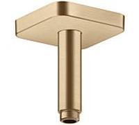 raccord de plafond hansgrohe 26965140 100 mm, bronze brossé, carré