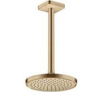 raccord de plafond hansgrohe 26966140 300 mm, bronze brossé, carré