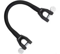 Connecteur de pointe de snowboard avec clips réglables offrant plus de stabilité pour les débutants pratiquant les techniques de bordure et de cale (noir)