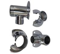 Connecteur de pommeau de douche en cuivre - Montage de surface - Robinet de siège - Raccord de tuyau de douche - Accessoires de salle de bain - Adaptateur de raccord de douche durable