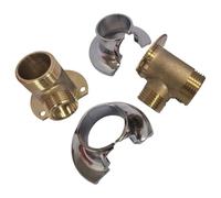 Connecteur de pommeau de douche en cuivre - Montage de surfaces - Robinet de siège - Accessoires de salle de bain - Adaptateur moderne durable