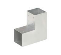 Connecteur de poteau Forme en L Métal galvanisé 91x91 mm