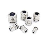 Connecteur de presse-étoupe étanche IP68 en laiton nickelé, 10 pièces, câble métrique M8 M10 M12 M14 M16 M18-M36, convient for 18-25 mm for 4-8(M27x1.5mm Fit 13-18m)