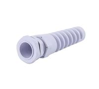 Connecteur de presse-étoupe M12 PG7/PG9/PG11, étanche IP68, protecteur en spirale flexible en plastique for filetage de fil 3.5-6mm, 5 pièces(White,PG9)