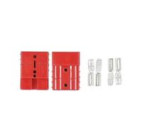 Connecteur de prise d'alimentation à déconnexion rapide 50-350A 2 broches | Couvercle anti-poussière for poignée à courant élevé(Red-2PCS,350A)