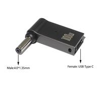 Connecteur de prise d'alimentation USB Type-C vers DC,adaptateur secteur universel pour ordinateur portable,convertisseur de prise pour ordinateur portable Bali Dell Lenovo,100W - Type 4.0-1.35mm #A