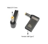 Connecteur de prise d'alimentation USB Type-C vers DC,adaptateur secteur universel pour ordinateur portable,convertisseur de prise pour ordinateur portable Bali Dell Lenovo,100W - Type 5.5-1.7mm #B