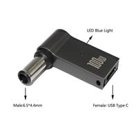 Connecteur de prise d'alimentation USB Type-C vers DC,adaptateur secteur universel pour ordinateur portable,convertisseur de prise pour ordinateur portable Bali Dell Lenovo,100W - Type 6.5-4.4mm