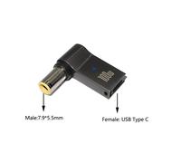 Connecteur de prise d'alimentation USB Type-C vers DC,adaptateur secteur universel pour ordinateur portable,convertisseur de prise pour ordinateur portable Bali Dell Lenovo,100W - Type 7.9-5.5mm #B