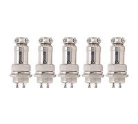 Connecteur de Prise d'aviation mâle Femelle, 5 pièces, Panneau de Fil, châssis d'alimentation, raccords métalliques GX16 16mm 450V (2 Broches)