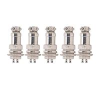 Connecteur de Prise d'aviation mâle Femelle, 5 pièces, Panneau de Fil, châssis d'alimentation, raccords métalliques GX16 16mm 450V (4 Broches)