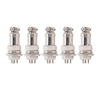 Connecteur de Prise d'aviation mâle Femelle, 5 pièces, Panneau de Fil, châssis d'alimentation, raccords métalliques GX16 16mm 450V (6 Broches)