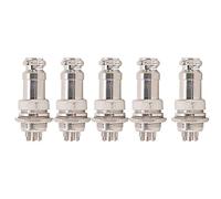 Connecteur de Prise d'aviation mâle Femelle, 5 pièces, Panneau de Fil, châssis d'alimentation, raccords métalliques GX16 16mm 450V (8 Broches)