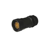 Connecteur de prise et d'aviation en métal industriel étanche à 19 cœurs, éclairage scène, armoire passage, boîte silicone for l'amarrage(19 pin plug GPG19)