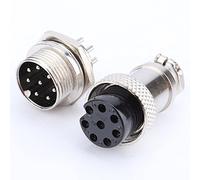 Connecteur de Prise et de Prise d'aviation, GX16 8 Broches, Type à Vis, Connecteur de Prise d'aviation électrique, Prise d'air Professionnelle, Accessoires d'éclairage