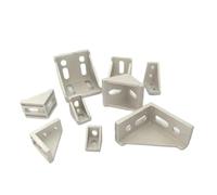 Connecteur de profilé en aluminium for routeur CNC, support d'angle en aluminium 2020 2028 3030 3060 4040 4080 6060 20/30/40/45/60 2040 3060 6060(10PCS 4040 Black)