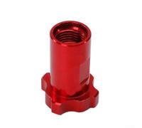 Connecteur de pulvérisation de peinture avec construction robuste en aluminium et design convivial pour une utilisation automobile et industrielle (rouge)