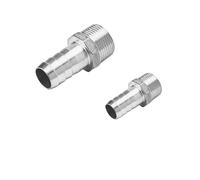 Connecteur de raccord de tuyau à mamelon hexagonal en acier inoxydable 316, 1/8, 1/4, 3/8, 1/2, 3/4, 1, 1.5, 2 pouces, filetage mâle BSPT, 6-50mm(12MM_1")