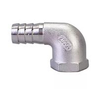 Connecteur de raccord de tuyau coudé à 90 degrés en acier inoxydable 304, femelle de 1/4 pouce à 8mm, 10mm, 12mm, 13mm(1/4inchx13mm)