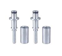 Connecteur de raccord de tuyau de lavage à haute pression, adaptateur de connecteur de réparation de pointe de tuyau for Karcher K, raccord de bouchon de tuyau avec manchon 2 pièces(2 pcs B)