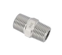 Connecteur de raccord de tuyau réducteur de mamelon hexagonal sans acier inoxydable, haute pression M 6 8 10 12 14-20 métrique 1/4 "3/8" 1/2 "3/4" NPT mâle 304(OD 20xID 10mm)