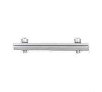 Connecteur de rail de panneau solaire en aluminium en forme de T - Guide de profil de montage - Support de connexion pour installation PV - 14 cm - Argenté