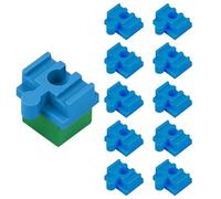 Connecteur de rail en bois | 10 accessoires pour chemin de fer en bois | Accessoires de connexion pédagogique pour à partir de 3 ans | Salle de jeux, salle de classe, jeu d'intérieur