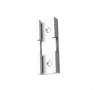 Connecteur de rail en T en aluminium anodisé pour le travail du bois, scie à onglet, scie de table, connecteur de clôture, 80 mm, rouge (argenté)