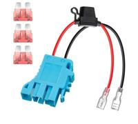 Connecteur de rechange pour faisceau de câbles avec 3 fusibles supplémentaires - Compatible avec Peg Perego, voiture électrique pour enfants, Force, Tractor, John Deere Gator, XUV, Polaris, Outlaw
