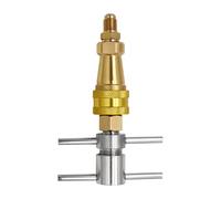 Connecteur de réfrigérateur pour nettoyeur haute pression - Bouchon de couplage en laiton, adaptateur de réfrigérateur polyvalent, outil de nettoyage facile à fixer, accessoire d'entretien pour débouc