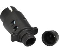 Connecteur de remorque, connecteur résistant aux intempéries 7 Pin Easy Installation Black Professional High -conductivité fiable pour Cars Trucks Caravan