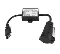 Connecteur de Remorque Convertisseur de Lumière USA Adaptateur 4 Broches vers EUR 7 Broches Séparation du Signal D'arrêt/de Freinage pour le Remorquage D'un Véhicule Américain