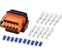 Connecteur De Réparation De Phare À 10 Broches 1,5 Mm Série Femelle Connecteur De Terminal De Fil Pour Renault Plastique Noir Orange 1 Ensemble