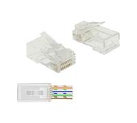 - Connecteur de réseau - RJ-45 (M) - UTP - 5 - 6.5 mm - CAT 6 - transparent (pack de 20)