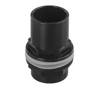 Connecteur de réservoir compatible avec soudure d'aquarium avec filetage externe pour intégration de tuyau de filtre de bassin et montage mural (40 mm)