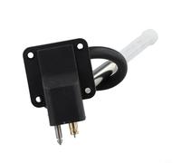 Connecteur de réservoir de carburant marin pour moteur hors-bord de 12 L 24 L, assemblage de jauge de carburant en plastique avec flotteur sensible pour yacht, compteur de niveau d'huile précis, noir