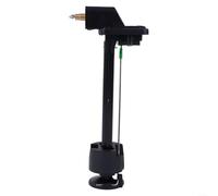 Connecteur de réservoir de carburant pour moteur hors-bord avec jauge - Kit d'assemblage pour bateaux externes de 12 L/24 L - Construction en plastique noir - Ensemble complet avec joint d'étanchéité
