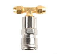 Connecteur de réservoir pneumatique à trois voies Diamètre du tube 6 mm, taille d'entrée 6,35 mm pour camions et remorques (B)