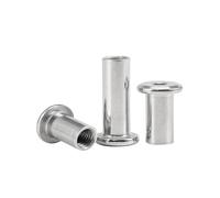 Connecteur de rivet à tête creuse hexagonale plate en acier inoxydable 304 for assemblage de meubles M3 M4 M5 M6 M8 M10(15mm,M3(10Pcs))