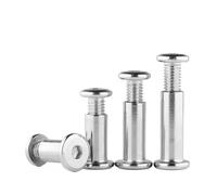 Connecteur de rivet de meuble for tête hexagonale plate en acier inoxydable 304 M3 M4 M5 M6 M8 M10, manchon d'insertion, écrou borgne(M6x15x8 (4Set)(1))