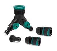 Connecteur de robinet à 2 voies |Raccords de tuyau et adaptateur enfichable incl.