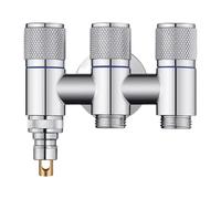 Connecteur de robinet à triple sortie pour lavabos de machine à laver, lavage à la main, gestion simultanée des flux d'eau, valves 1/4, connecteur de machine à laver à évier
