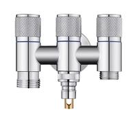 Connecteur de robinet à triple sortie pour lavabos de machine à laver, lavage à la main, gestion simultanée des flux d'eau, valves 1/4, connecteur de machine à laver à évier