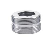 Connecteur de robinet de salle de bains M22 * 1, filetage à pas fin, raccord métallique de robinet mâle femelle for l'irrigation 1 pièce(M22*1*M22*1)